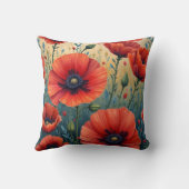 ポピー花枕クッション クッション (裏面)