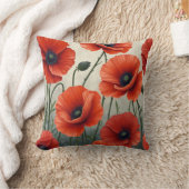 ポピー花枕クッション クッション (ブランケット)