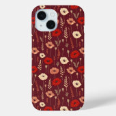 ポピー花柄 Case-Mate iPhoneケース (裏面)