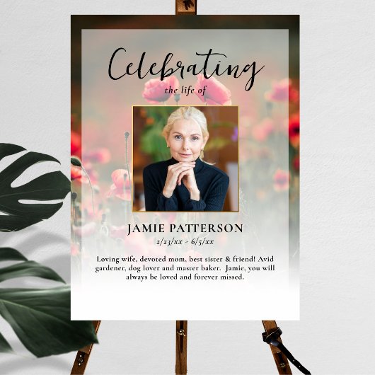 ポピー花　生命の祭典　写真　葬儀 ポスター