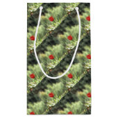 ポピー芸術的の野絵画花 スモールペーパーバッグ (裏面)