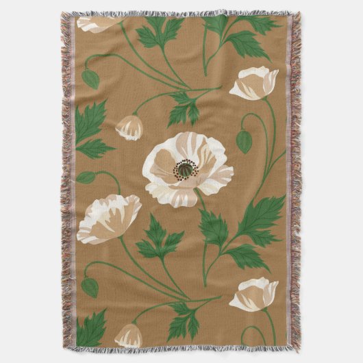 ポピー草地 スローブランケット (正面縦)