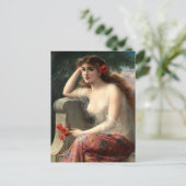 ポピー葉書を持つエミール・バーノン・ガール ポストカード (スタンド正面)