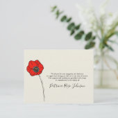 ポピー葬儀メモリアルありがとう サンキューカード (スタンド正面)