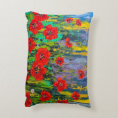 ポピー装飾用クッション アクセントクッション (裏面(縦))