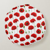 ポピー装飾用クッション ラウンドクッション (裏面)