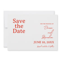 ポピー赤とオフ白モダン結婚の