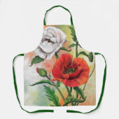 ポピー赤と白ズエプロン エプロン (正面)