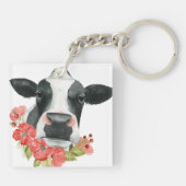 ポピー農場 – 花と牛 キーホルダー (裏面)