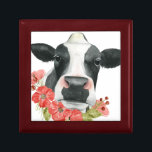 ポピー農場 – 花と牛 ギフトボックス<br><div class="desc">Poppy Farm I by Grace Popp.赤いピンクの花に囲まれた牛鮮やかのクローズアップが特徴。</div>