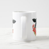 ポピー農場 – 花と牛 ジャンボコーヒーマグカップ (裏面)