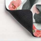 ポピー農場 – 花と牛 マウスパッド (コーナー)