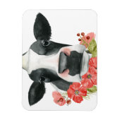 ポピー農場 – 花と牛 マグネット (縦)