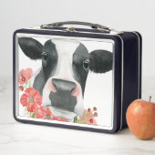 ポピー農場 – 花と牛 メタルランチボックス (インサイチュ)