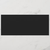 ポピー野花モノグラムダーク結婚ズ メニュー (裏面)