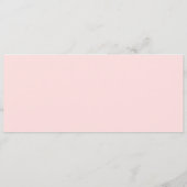 ポピー野花モノグラムピンク結婚ズ メニュー (裏面)