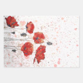 ポピー金ゴールドラッピング紙 ラッピングペーパーシート (正面3)