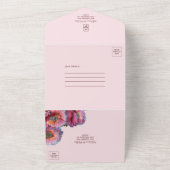 ポピー開花 |エレガントフローラ結婚写真 オールインワン招待状 (外側)