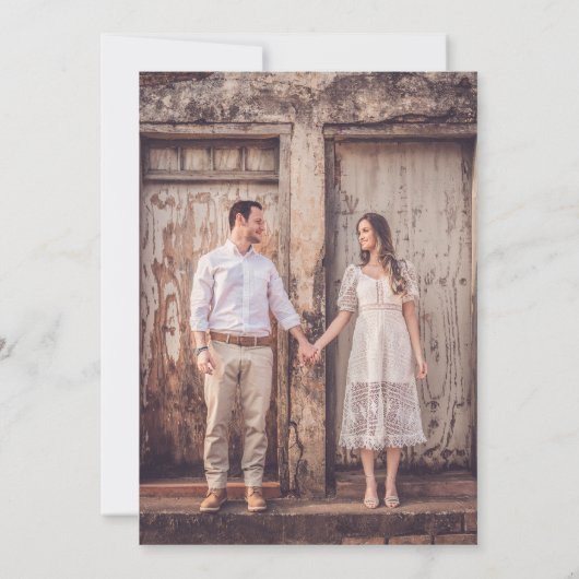 ポピー開花 |エレガントフローラ結婚写真 招待状 (裏面)