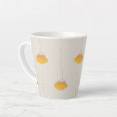 ポピー雨プリント カフェラテマグ (左アングル)