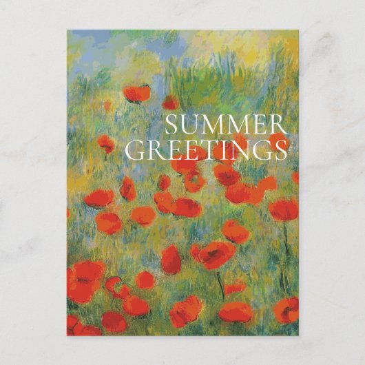 ポピー類 – はがき (正面)