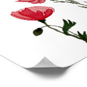 ポピー類 – フローラプリント ポスター (角)