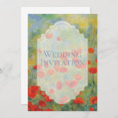 ポピー類 – 結婚式招待状 招待状 (正面/裏面)