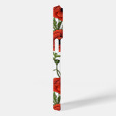 ポピー類、赤と緑が白 Case-Mate iPhoneケース (裏面 / 右)