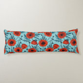 ポピー類、赤と青がプールブルー ボディピロー (裏面)