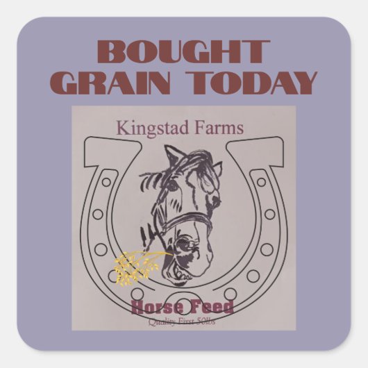 ポピー食べク粒食べ物を与えバッグ追加 スクエアシール (正面)