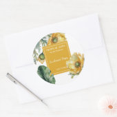 ポピー香水ラベル ラウンドシール (封筒)