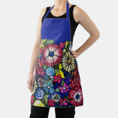 ポピー鮮やかデイジーフローラアートエプロン エプロン (インサイチュ)