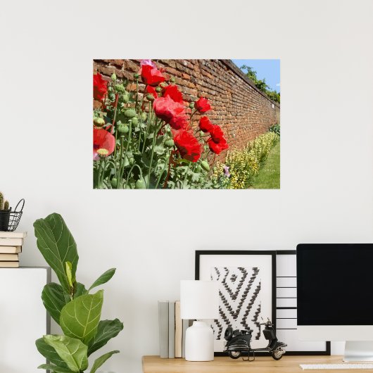 ポピー1 ポスター (ホームオフィス)