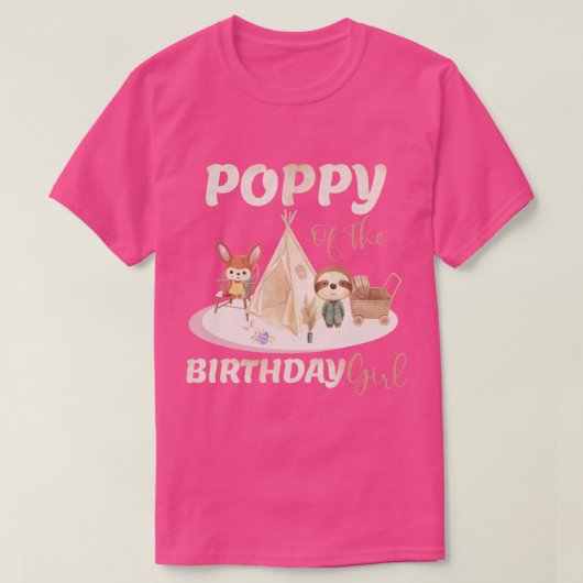 ポピー・オブ・ザ・誕生日 Tシャツ (デザイン正面)