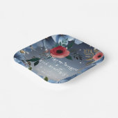 ポピー・オブ・ラブ»結婚式招待状・コレクション ペーパープレート (傾斜あり)