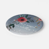 ポピー・オブ・ラブ»結婚式招待状・コレクション ペーパープレート (アングル)