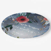 ポピー・オブ・ラブ»結婚式招待状・コレクション ペーパープレート (アングル)