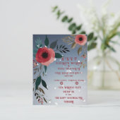 ポピー・オブ・ラブ»結婚式招待状・コレクション 出欠カード (スタンド正面)