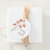 ポピー・オレンジフラワー結婚ズ フェイバータグ (インサイチュ)