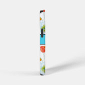 ポピー オレンジ 赤 水彩 花 フラワー 携帯 iPhoneケース (右側面)