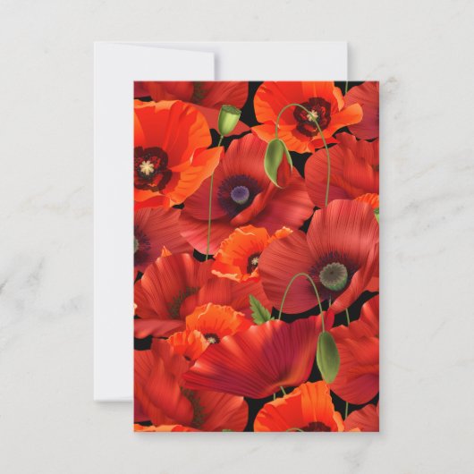 ポピー サンキューカード (正面)