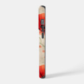 ポピー パステル柄 iPhoneケース (左側面)