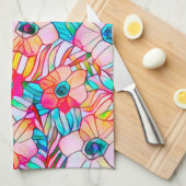 ポピー&パームフロンド キッチンタオル (四つ折り)