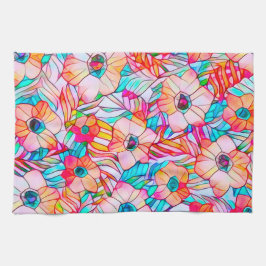 ポピー&パームフロンド キッチンタオル