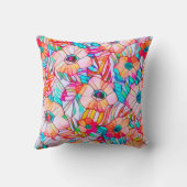 ポピー&パームフロンド クッション (裏面)