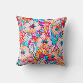 ポピー&パームフロンド クッション