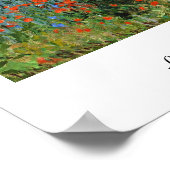 ポピー・フィールズのレーン・サンマルティン・クロード・モネ ポスター (角)