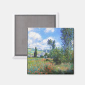 ポピー・フィールズのレーン・サンマルティン・クロード・モネ マグネット (正面/裏面)