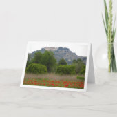 ポピー・フィールド・カード上のサン・ミゲル修道院 カード (正面)