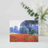 ポピー・フィールド、ガイ・ローズによる美しい絵画 ポストカード (スタンド正面)